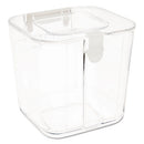 deflecto® wholesale. Stackable Caddy Organizer With S, M And L Containers, White Caddy, Clear Containers. HSD Wholesale: Janitorial Supplies, Breakroom Supplies, Office Supplies.