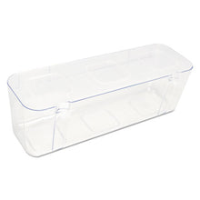 Load image into Gallery viewer, deflecto® wholesale. Stackable Caddy Organizer With S, M And L Containers, White Caddy, Clear Containers. HSD Wholesale: Janitorial Supplies, Breakroom Supplies, Office Supplies.