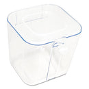 deflecto® wholesale. Stackable Caddy Organizer Containers, Small, Clear. HSD Wholesale: Janitorial Supplies, Breakroom Supplies, Office Supplies.