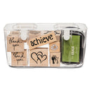 deflecto® wholesale. Stackable Caddy Organizer Containers, Medium, Clear. HSD Wholesale: Janitorial Supplies, Breakroom Supplies, Office Supplies.