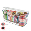 deflecto® wholesale. Stackable Caddy Organizer Containers, Medium, Clear. HSD Wholesale: Janitorial Supplies, Breakroom Supplies, Office Supplies.