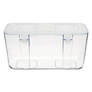 deflecto® wholesale. Stackable Caddy Organizer Containers, Medium, Clear. HSD Wholesale: Janitorial Supplies, Breakroom Supplies, Office Supplies.