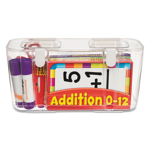 deflecto® wholesale. Stackable Caddy Organizer Containers, Medium, Clear. HSD Wholesale: Janitorial Supplies, Breakroom Supplies, Office Supplies.