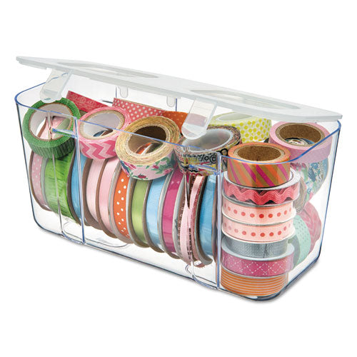 deflecto® wholesale. Stackable Caddy Organizer Containers, Medium, Clear. HSD Wholesale: Janitorial Supplies, Breakroom Supplies, Office Supplies.