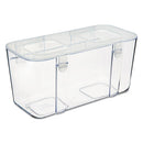 deflecto® wholesale. Stackable Caddy Organizer Containers, Medium, Clear. HSD Wholesale: Janitorial Supplies, Breakroom Supplies, Office Supplies.