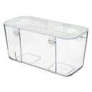 deflecto® wholesale. Stackable Caddy Organizer Containers, Medium, Clear. HSD Wholesale: Janitorial Supplies, Breakroom Supplies, Office Supplies.
