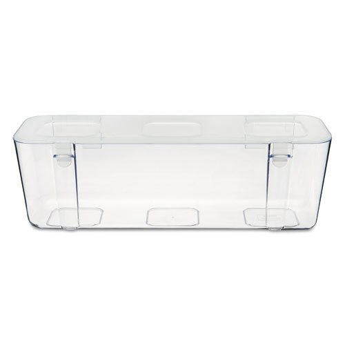 deflecto® wholesale. Stackable Caddy Organizer Containers, Large, Clear. HSD Wholesale: Janitorial Supplies, Breakroom Supplies, Office Supplies.