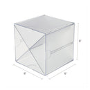 deflecto® wholesale. Stackable Cube Organizer, X Divider, 6 X 7 1-8 X 6, Clear. HSD Wholesale: Janitorial Supplies, Breakroom Supplies, Office Supplies.
