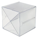 deflecto® wholesale. Stackable Cube Organizer, X Divider, 6 X 7 1-8 X 6, Clear. HSD Wholesale: Janitorial Supplies, Breakroom Supplies, Office Supplies.