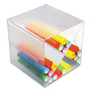 deflecto® wholesale. Stackable Cube Organizer, X Divider, 6 X 7 1-8 X 6, Clear. HSD Wholesale: Janitorial Supplies, Breakroom Supplies, Office Supplies.