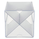 deflecto® wholesale. Stackable Cube Organizer, X Divider, 6 X 7 1-8 X 6, Clear. HSD Wholesale: Janitorial Supplies, Breakroom Supplies, Office Supplies.