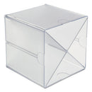 deflecto® wholesale. Stackable Cube Organizer, X Divider, 6 X 7 1-8 X 6, Clear. HSD Wholesale: Janitorial Supplies, Breakroom Supplies, Office Supplies.
