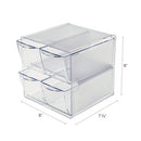 deflecto® wholesale. Stackable Cube Organizer, 4 Drawers, 6 X 7 1-8 X 6, Clear. HSD Wholesale: Janitorial Supplies, Breakroom Supplies, Office Supplies.