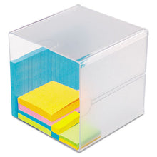 Load image into Gallery viewer, deflecto® wholesale. Stackable Cube Organizer, 6 X 6 X 6, Clear. HSD Wholesale: Janitorial Supplies, Breakroom Supplies, Office Supplies.