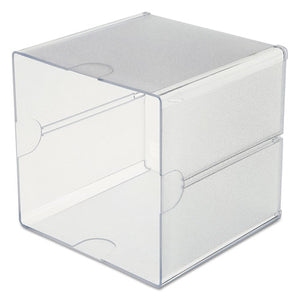 deflecto® wholesale. Stackable Cube Organizer, 6 X 6 X 6, Clear. HSD Wholesale: Janitorial Supplies, Breakroom Supplies, Office Supplies.