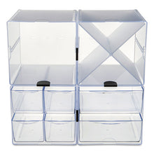 Load image into Gallery viewer, deflecto® wholesale. Stackable Cube Organizer, 6 X 6 X 6, Clear. HSD Wholesale: Janitorial Supplies, Breakroom Supplies, Office Supplies.