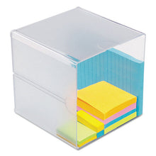 Load image into Gallery viewer, deflecto® wholesale. Stackable Cube Organizer, 6 X 6 X 6, Clear. HSD Wholesale: Janitorial Supplies, Breakroom Supplies, Office Supplies.