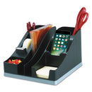 deflecto® wholesale. Silhouettes All-in-one Caddy, Black-silver. HSD Wholesale: Janitorial Supplies, Breakroom Supplies, Office Supplies.