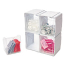 deflecto® wholesale. Tilt Bin Interlocking 4-bin Organizer, 4 5-8 X 4 7-8 X 5 1-2, White-clear. HSD Wholesale: Janitorial Supplies, Breakroom Supplies, Office Supplies.