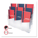 deflecto® wholesale. 3-tier Document Organizer W-6 Removable Dividers, 14w X 3.5d X 11.5h, Clear. HSD Wholesale: Janitorial Supplies, Breakroom Supplies, Office Supplies.