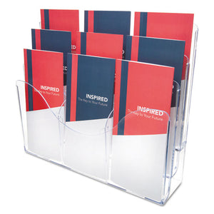 deflecto® wholesale. 3-tier Document Organizer W-6 Removable Dividers, 14w X 3.5d X 11.5h, Clear. HSD Wholesale: Janitorial Supplies, Breakroom Supplies, Office Supplies.