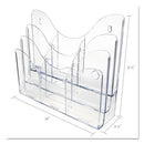 deflecto® wholesale. 3-tier Document Organizer W-6 Removable Dividers, 14w X 3.5d X 11.5h, Clear. HSD Wholesale: Janitorial Supplies, Breakroom Supplies, Office Supplies.