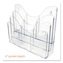 deflecto® wholesale. 3-tier Document Organizer W-6 Removable Dividers, 14w X 3.5d X 11.5h, Clear. HSD Wholesale: Janitorial Supplies, Breakroom Supplies, Office Supplies.