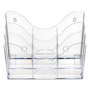 deflecto® wholesale. 3-tier Document Organizer W-6 Removable Dividers, 14w X 3.5d X 11.5h, Clear. HSD Wholesale: Janitorial Supplies, Breakroom Supplies, Office Supplies.