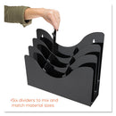 deflecto® wholesale. 3-tier Document Organizer W-6 Removable Dividers, 13.38w X 3.5d X 11.5h, Black. HSD Wholesale: Janitorial Supplies, Breakroom Supplies, Office Supplies.