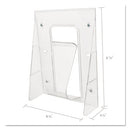 deflecto® wholesale. Stand-tall Wall-mount Literature Rack, Magazine, 9.13w X 3.25d X 11.88h, Clear. HSD Wholesale: Janitorial Supplies, Breakroom Supplies, Office Supplies.