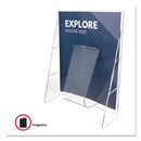 deflecto® wholesale. Stand-tall Wall-mount Literature Rack, Magazine, 9.13w X 3.25d X 11.88h, Clear. HSD Wholesale: Janitorial Supplies, Breakroom Supplies, Office Supplies.