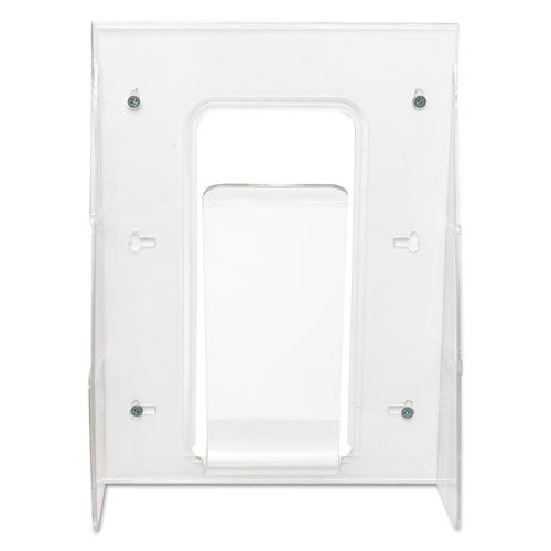 deflecto® wholesale. Stand-tall Wall-mount Literature Rack, Magazine, 9.13w X 3.25d X 11.88h, Clear. HSD Wholesale: Janitorial Supplies, Breakroom Supplies, Office Supplies.
