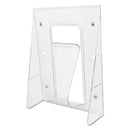 deflecto® wholesale. Stand-tall Wall-mount Literature Rack, Magazine, 9.13w X 3.25d X 11.88h, Clear. HSD Wholesale: Janitorial Supplies, Breakroom Supplies, Office Supplies.