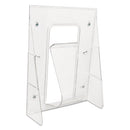 deflecto® wholesale. Stand-tall Wall-mount Literature Rack, Magazine, 9.13w X 3.25d X 11.88h, Clear. HSD Wholesale: Janitorial Supplies, Breakroom Supplies, Office Supplies.