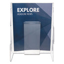 deflecto® wholesale. Stand-tall Wall-mount Literature Rack, Magazine, 9.13w X 3.25d X 11.88h, Clear. HSD Wholesale: Janitorial Supplies, Breakroom Supplies, Office Supplies.