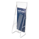 deflecto® wholesale. Stand-tall Wall-mount Literature Rack, Leaflet, 4.56w X 3.25d X 11.88h, Clear. HSD Wholesale: Janitorial Supplies, Breakroom Supplies, Office Supplies.