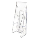 deflecto® wholesale. Stand-tall Wall-mount Literature Rack, Leaflet, 4.56w X 3.25d X 11.88h, Clear. HSD Wholesale: Janitorial Supplies, Breakroom Supplies, Office Supplies.