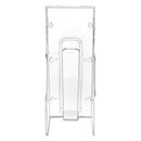 deflecto® wholesale. Stand-tall Wall-mount Literature Rack, Leaflet, 4.56w X 3.25d X 11.88h, Clear. HSD Wholesale: Janitorial Supplies, Breakroom Supplies, Office Supplies.