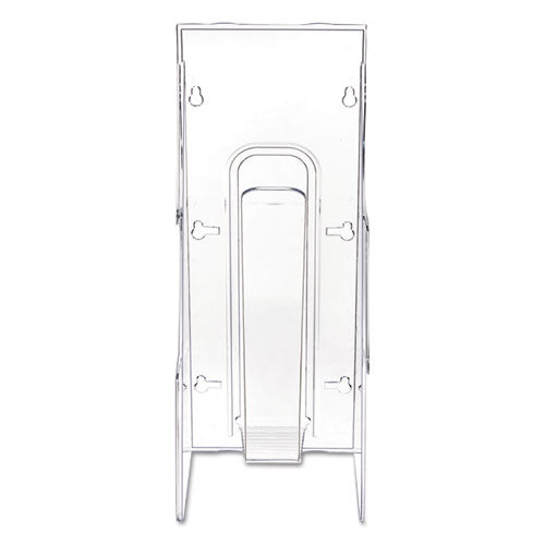 deflecto® wholesale. Stand-tall Wall-mount Literature Rack, Leaflet, 4.56w X 3.25d X 11.88h, Clear. HSD Wholesale: Janitorial Supplies, Breakroom Supplies, Office Supplies.