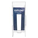 deflecto® wholesale. Stand-tall Wall-mount Literature Rack, Leaflet, 4.56w X 3.25d X 11.88h, Clear. HSD Wholesale: Janitorial Supplies, Breakroom Supplies, Office Supplies.