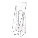 deflecto® wholesale. Stand-tall Wall-mount Literature Rack, Leaflet, 4.56w X 3.25d X 11.88h, Clear. HSD Wholesale: Janitorial Supplies, Breakroom Supplies, Office Supplies.