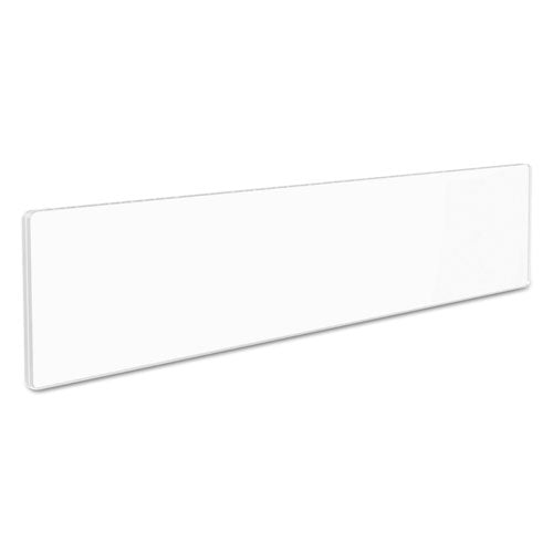 deflecto® wholesale. Superior Image Cubicle Nameplate Sign Holder, 8 1-2 X 2 Insert, Clear. HSD Wholesale: Janitorial Supplies, Breakroom Supplies, Office Supplies.