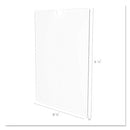 deflecto® wholesale. Superior Image Cubicle Sign Holder, 8 1-2 X 11 Insert, Clear. HSD Wholesale: Janitorial Supplies, Breakroom Supplies, Office Supplies.