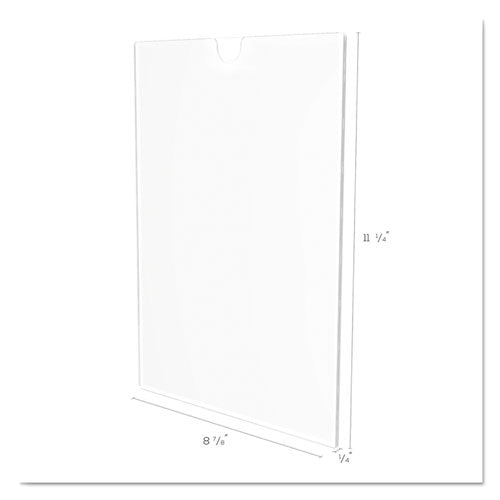 deflecto® wholesale. Superior Image Cubicle Sign Holder, 8 1-2 X 11 Insert, Clear. HSD Wholesale: Janitorial Supplies, Breakroom Supplies, Office Supplies.