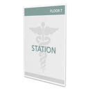 deflecto® wholesale. Superior Image Cubicle Sign Holder, 8 1-2 X 11 Insert, Clear. HSD Wholesale: Janitorial Supplies, Breakroom Supplies, Office Supplies.