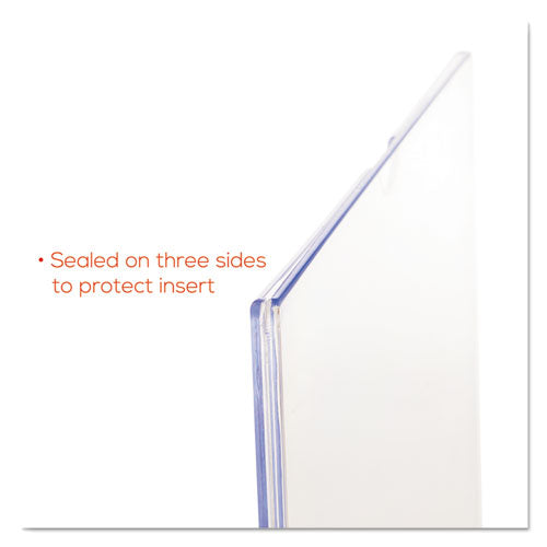 deflecto® wholesale. Superior Image Cubicle Sign Holder, 8 1-2 X 11 Insert, Clear. HSD Wholesale: Janitorial Supplies, Breakroom Supplies, Office Supplies.