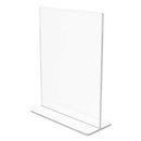 deflecto® wholesale. Superior Image Double Sided Sign Holder, 8 1-2 X 11 Insert, Clear. HSD Wholesale: Janitorial Supplies, Breakroom Supplies, Office Supplies.