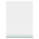 deflecto® wholesale. Superior Image Premium Green Edge Sign Holders, 8 1-2 X 11 Insert, Clear-green. HSD Wholesale: Janitorial Supplies, Breakroom Supplies, Office Supplies.