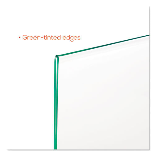 deflecto® wholesale. Superior Image Premium Green Edge Sign Holders, 8 1-2 X 11 Insert, Clear-green. HSD Wholesale: Janitorial Supplies, Breakroom Supplies, Office Supplies.