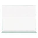 deflecto® wholesale. Superior Image Premium Green Edge Sign Holders, 11 X 8 1-2 Insert, Clear-green. HSD Wholesale: Janitorial Supplies, Breakroom Supplies, Office Supplies.